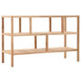 Voir la diapositive 1 : VIDAXL Etagere de salle de bain Bois de noyer massif 100x40x65 cm
