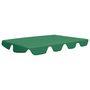 Voir la diapositive 2 : VIDAXL Toit de rechange de balançoire vert 150/130x105/70 cm