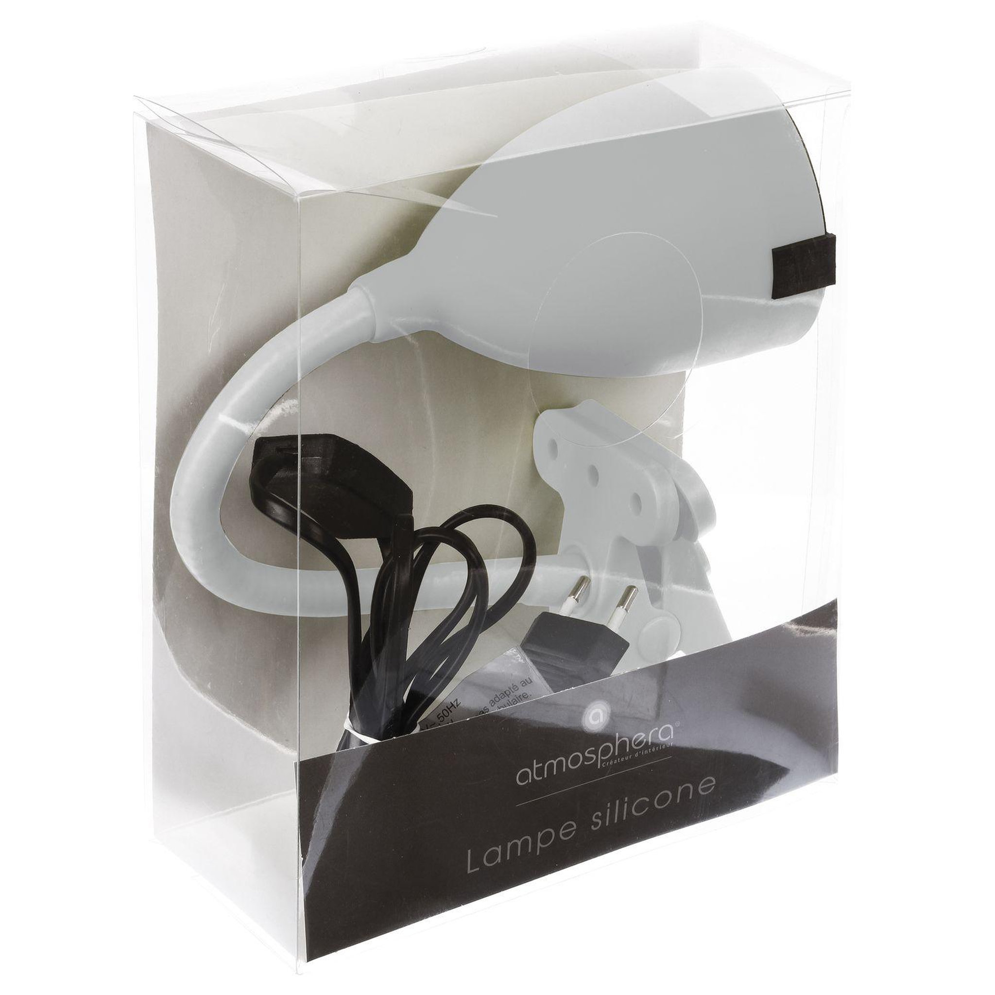 Voir la diapositive 3 : ATMOSPHERA Lampe à pince sily en métal -blanc