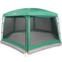 Voir la diapositive 2 : VIDAXL Tente piscine toit amovible parois maille vert d'eau 670x590 cm