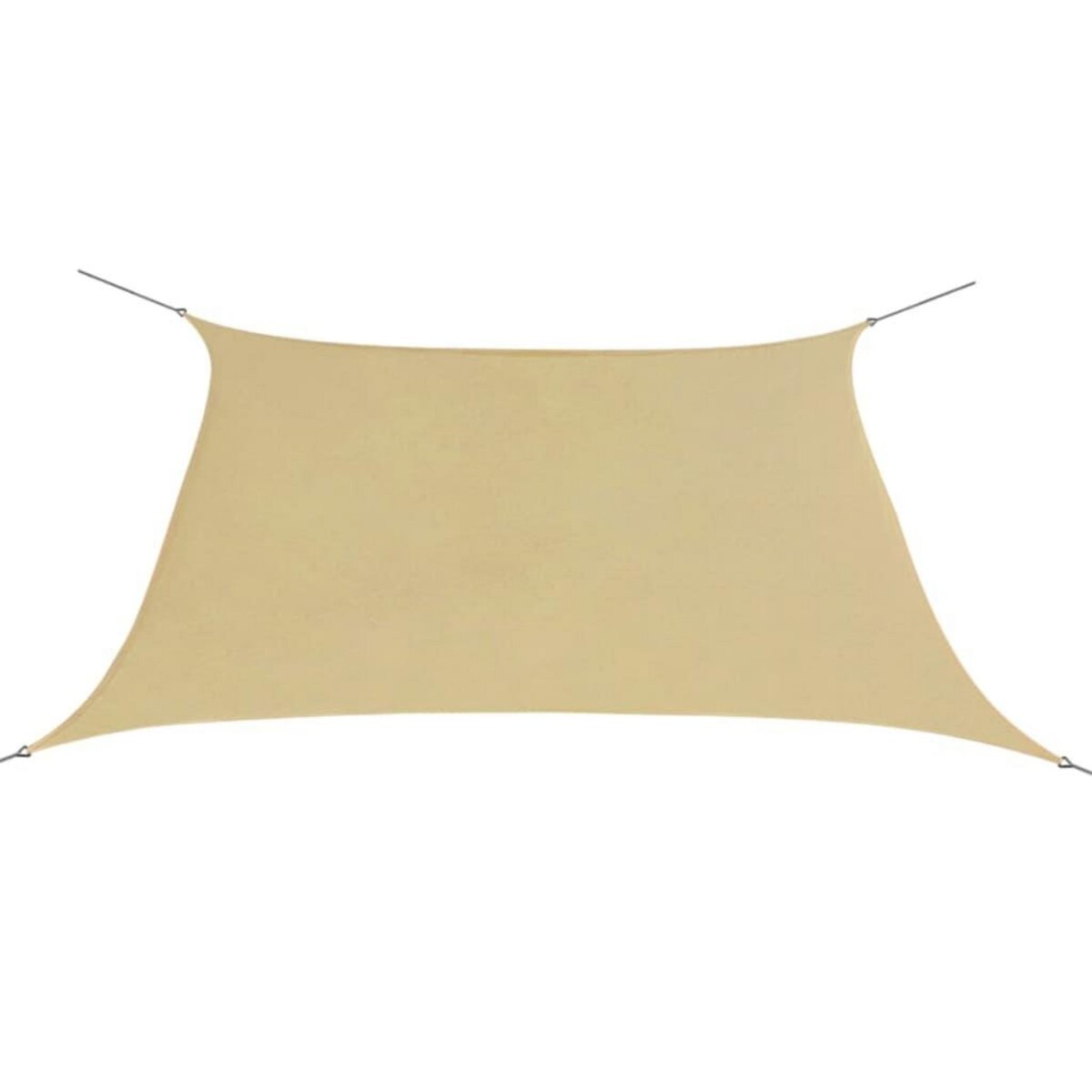 VIDAXL Voile de parasol tissu oxford carre 2x2 m beige