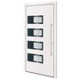 Voir la diapositive 2 : VIDAXL Porte d'entree Blanc 110x210 cm Aluminium et PVC