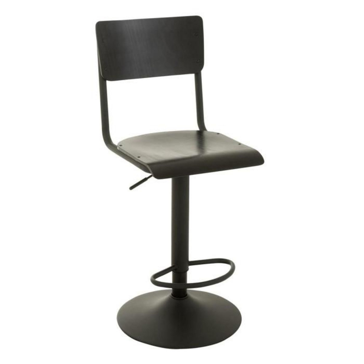 Paris Prix Tabouret de Bar en Bois  Mauricio  105cm Noir