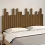 VIDAXL Tete de lit murale Marron miel 146,5x3x80 cm Bois massif de pin