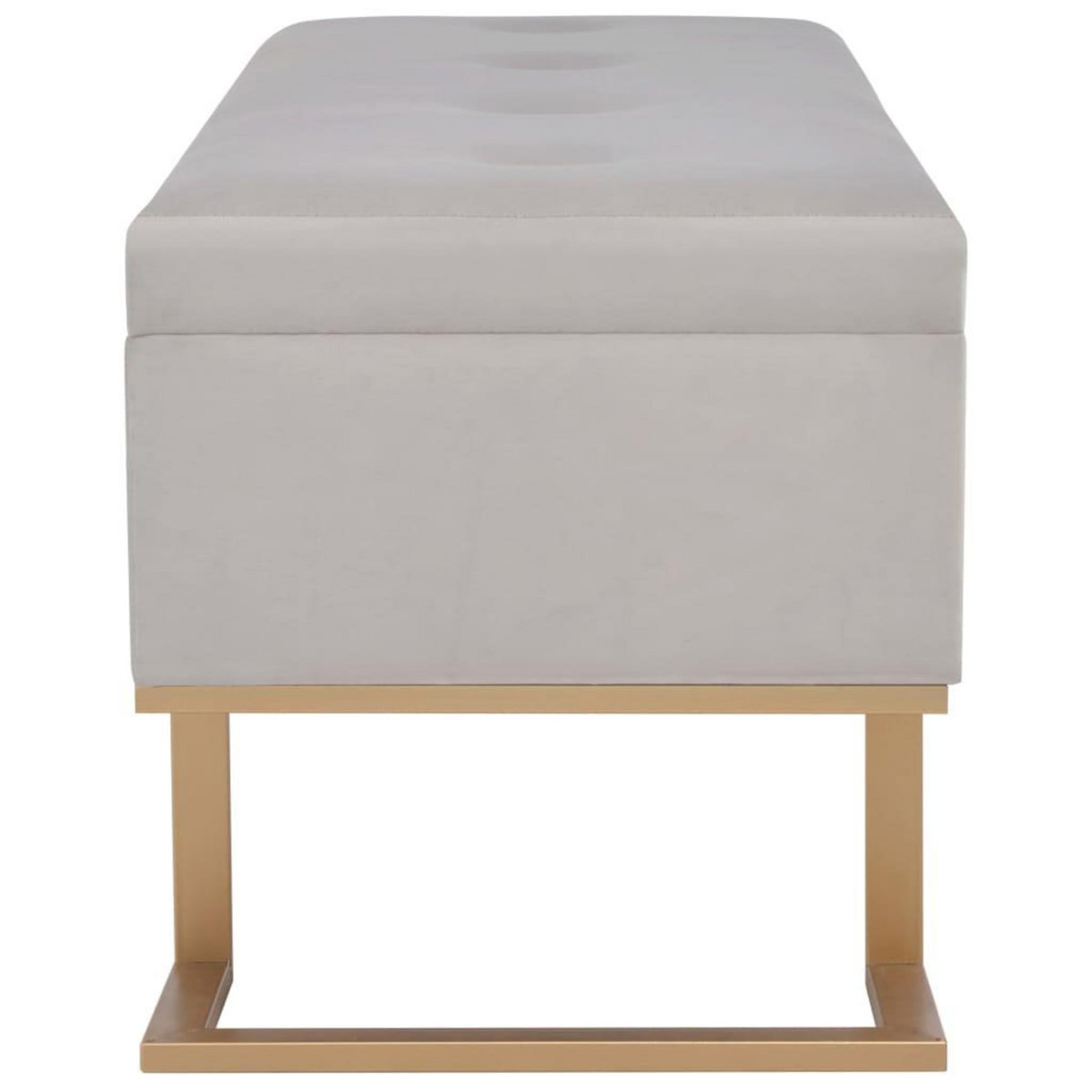 VIDAXL Banc avec compartiment de rangement 105 cm Gris Velours