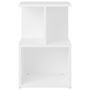Voir la diapositive 4 : VIDAXL Table de chevet blanc 35x35x55 cm bois ingenierie