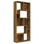 Voir la diapositive 2 : VIDAXL Bibliotheque Chene fume 67x24x161 cm Bois d'ingenierie