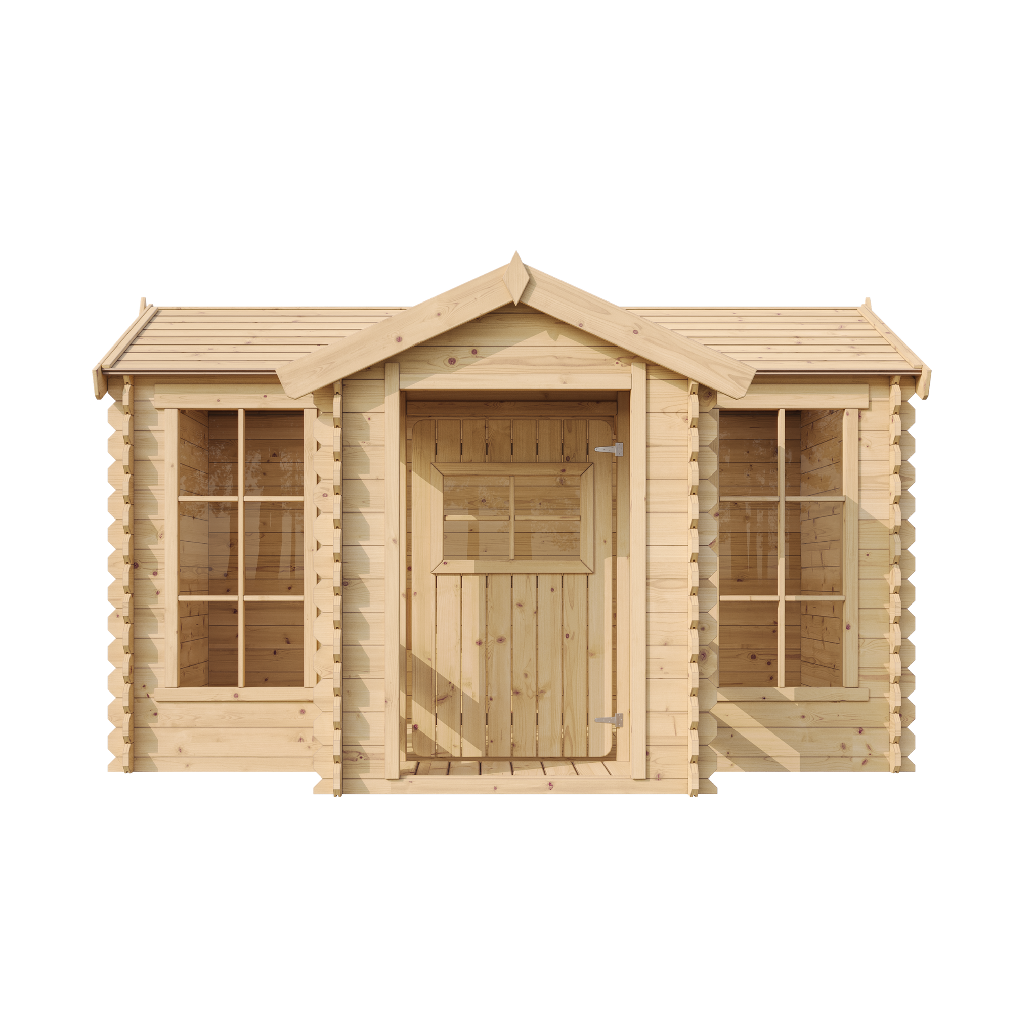 Voir la diapositive 2 : TIMBELA Maison en bois pour enfants - maison de jeux pour l'extérieur 241x187xh151cm/2.63m2 m520