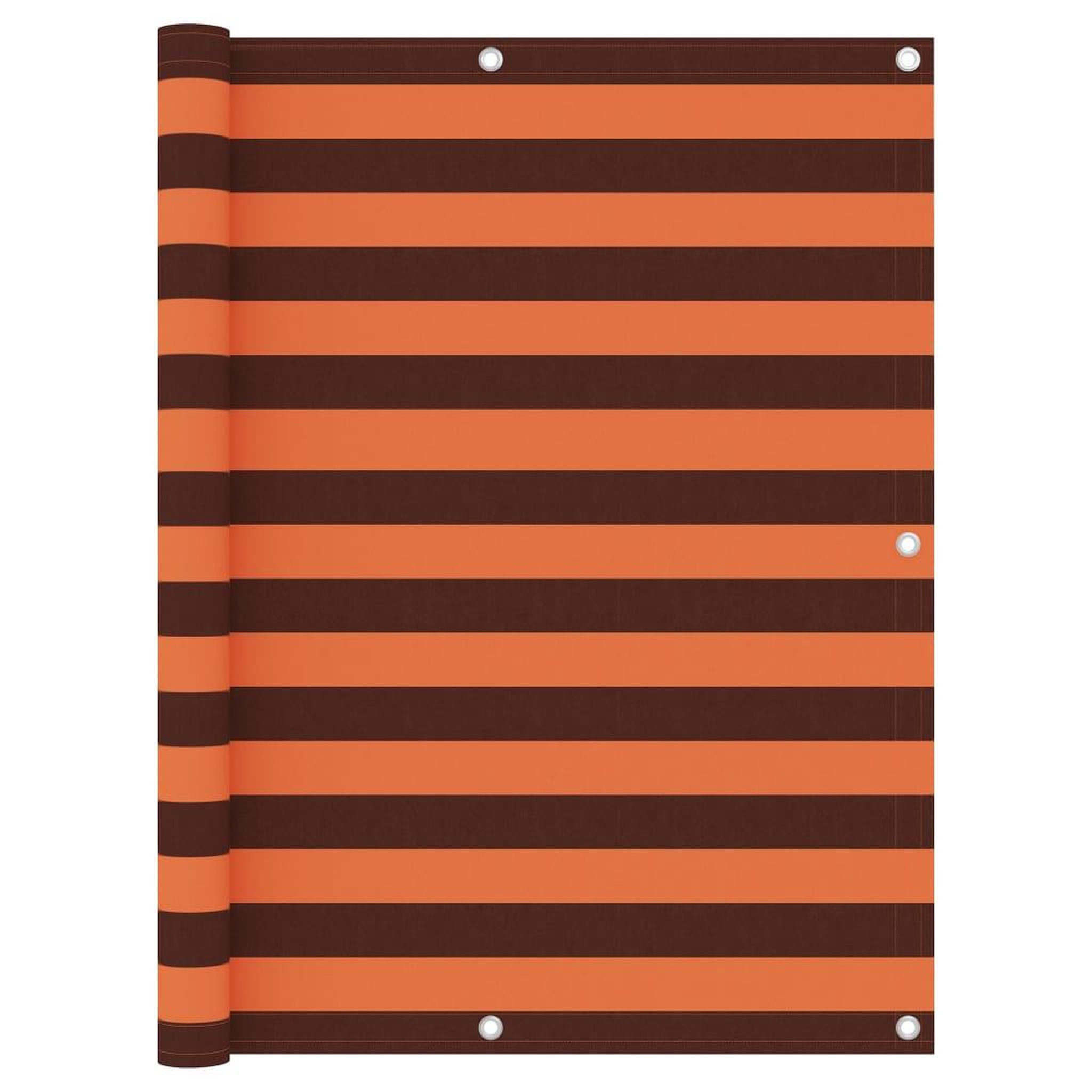 Voir la diapositive 1 : VIDAXL Ecran de balcon Orange et marron 120x600 cm Tissu Oxford