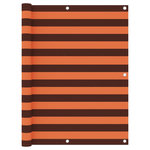 VIDAXL Ecran de balcon Orange et marron 120x600 cm Tissu Oxford