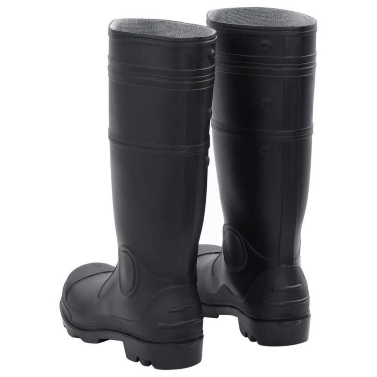 VIDAXL Bottes de pluie noir taille 42 PVC