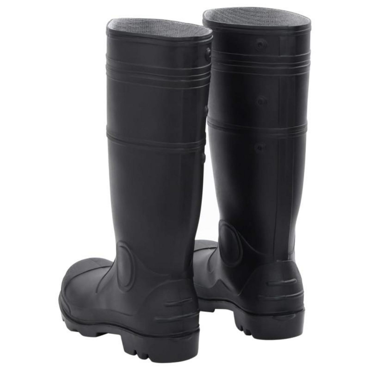 VIDAXL Bottes de pluie noir taille 42 PVC