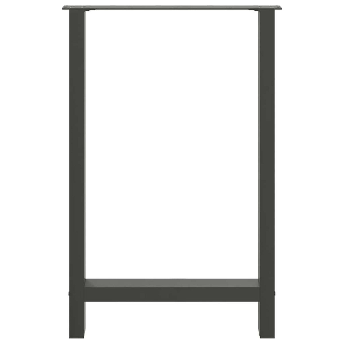 VIDAXL Pieds de table basse anthracite 2 pcs 60x(90-91) cm acier