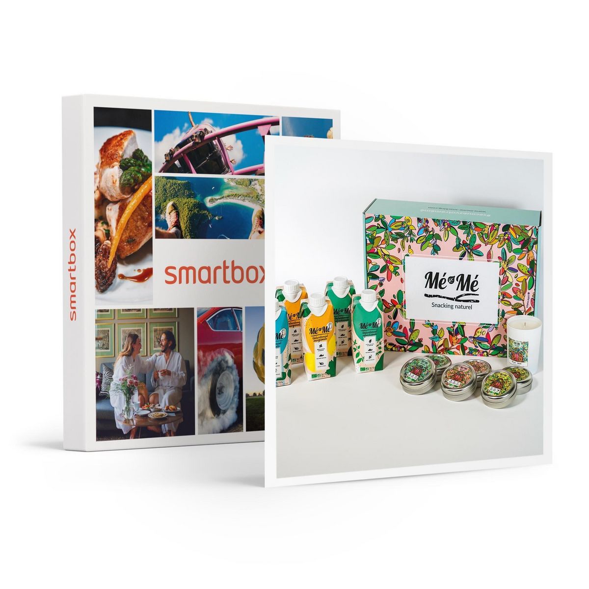 Smartbox Box de boissons et bonbons sains, bio et français avec bougie livrée à domicile - Coffret Cadeau Sport & Aventure