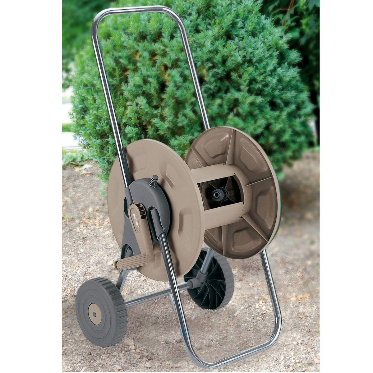 Jardibric Chariot dévidoir à manivelle pour tuyau