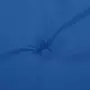 VIDAXL Coussin de banc de jardin bleu royal 150x50x3 cm tissu oxford