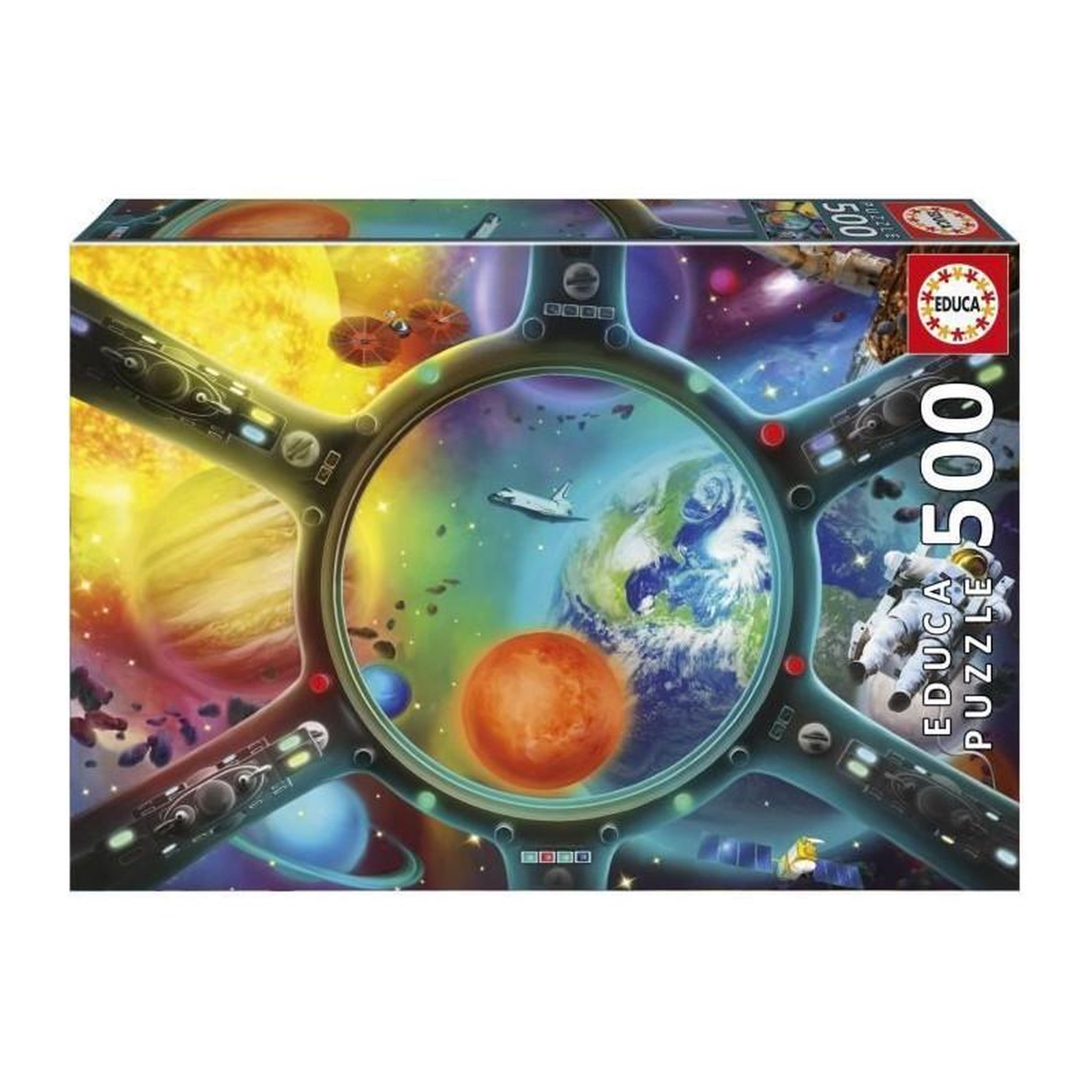 EDUCA Puzzle 500 pièces – Promenade spatiale – Univers science et espace – 48 x 34 cm – Dès 10 ans – Educa