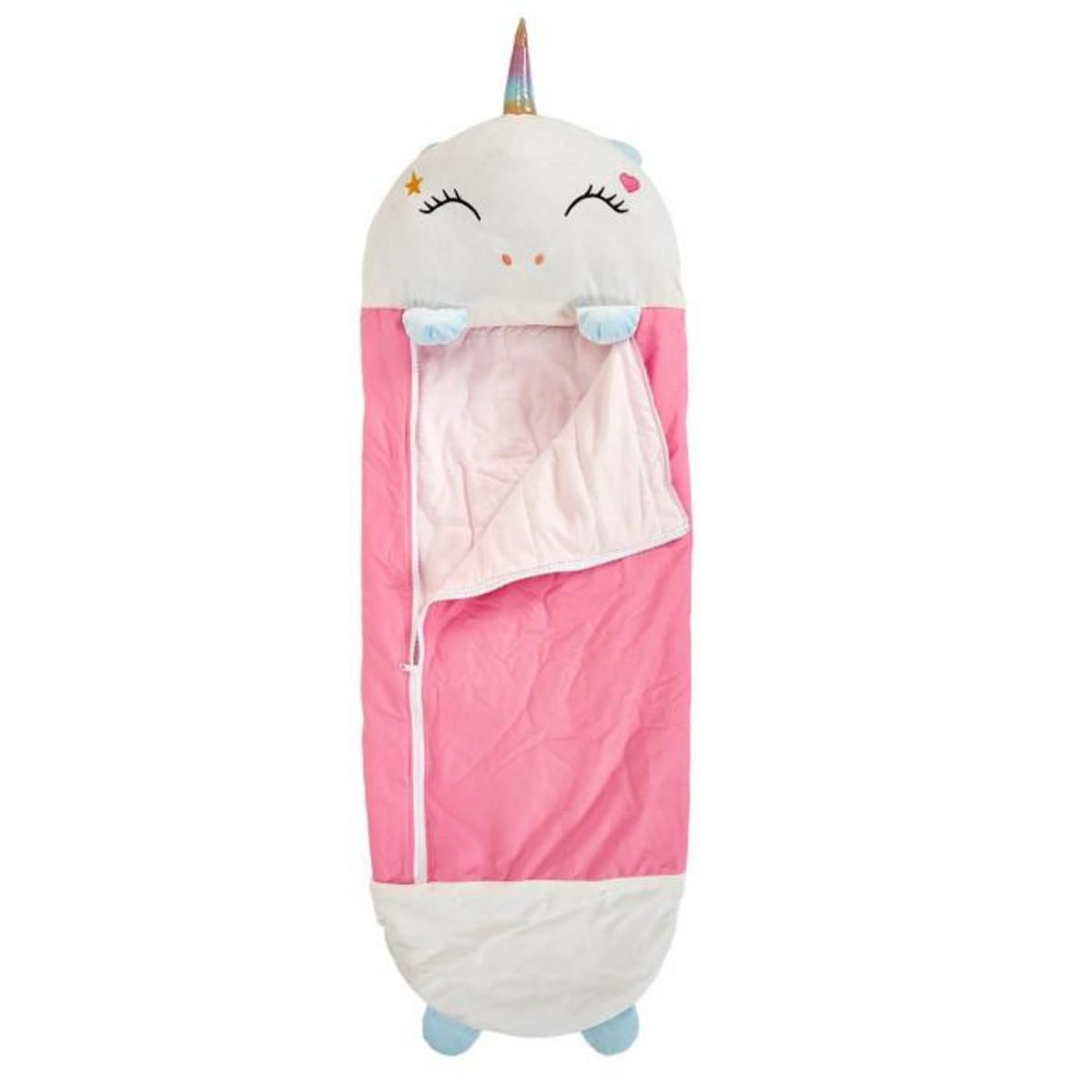 Paris Prix Sac de Couchage Convertible  Licorne  50x130cm Blanc