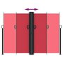 Voir la diapositive 5 : VIDAXL Auvent lateral retractable rouge 180x600 cm