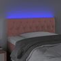 Voir la diapositive 3 : VIDAXL Tete de lit a LED Rose 100x7x78/88 cm Velours