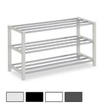 IDIMEX Étagère à chaussures DUBLIN, 3 niveaux. Coloris disponibles : Noir, Blanc, Gris, Beige