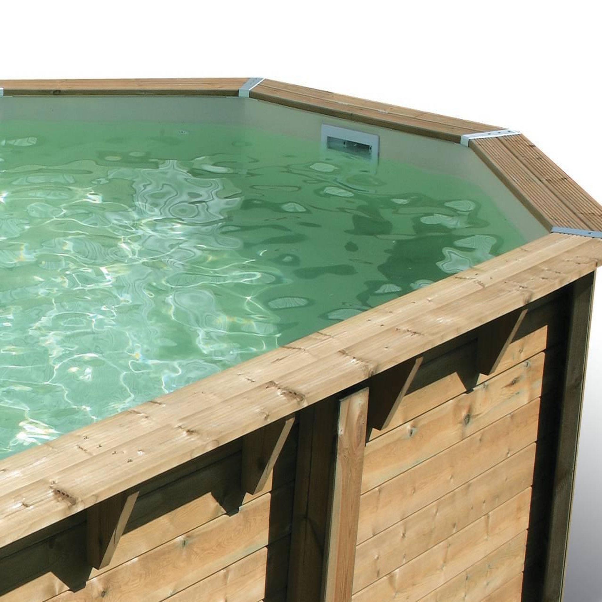 Voir la diapositive 2 : Ubbink Liner seul gris pour piscine bois océa 5,50 x 3,55 x 1,20 m - ubbink