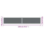 Voir la diapositive 6 : VIDAXL Auvent lateral retractable Anthracite 220x1200 cm