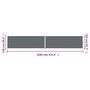 Voir la diapositive 6 : VIDAXL Auvent lateral retractable Anthracite 220x1200 cm