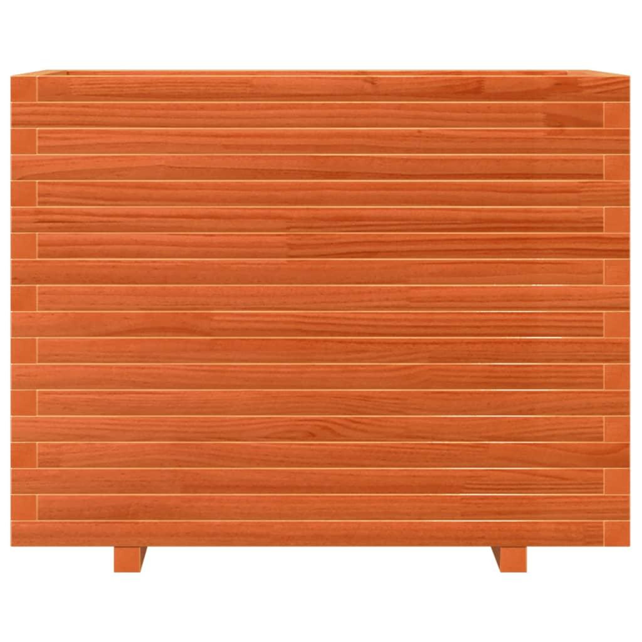 Voir la diapositive 5 : VIDAXL Jardiniere cire marron 90x60x72,5 cm bois de pin massif