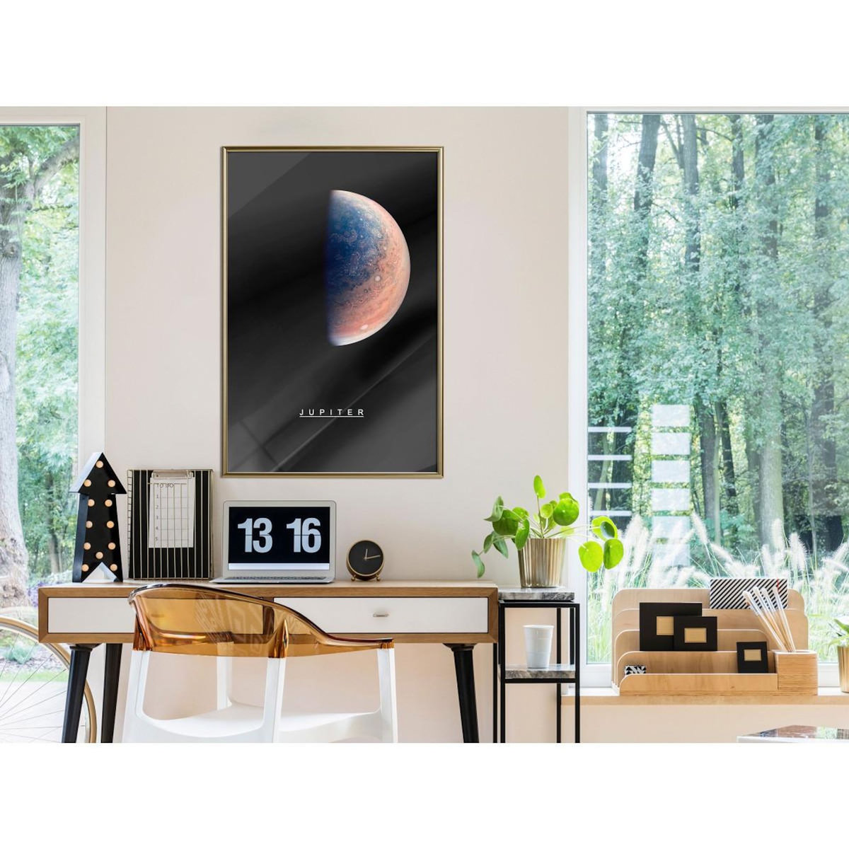 Paris Prix Affiche Murale Encadrée  The Solar System Jupiter