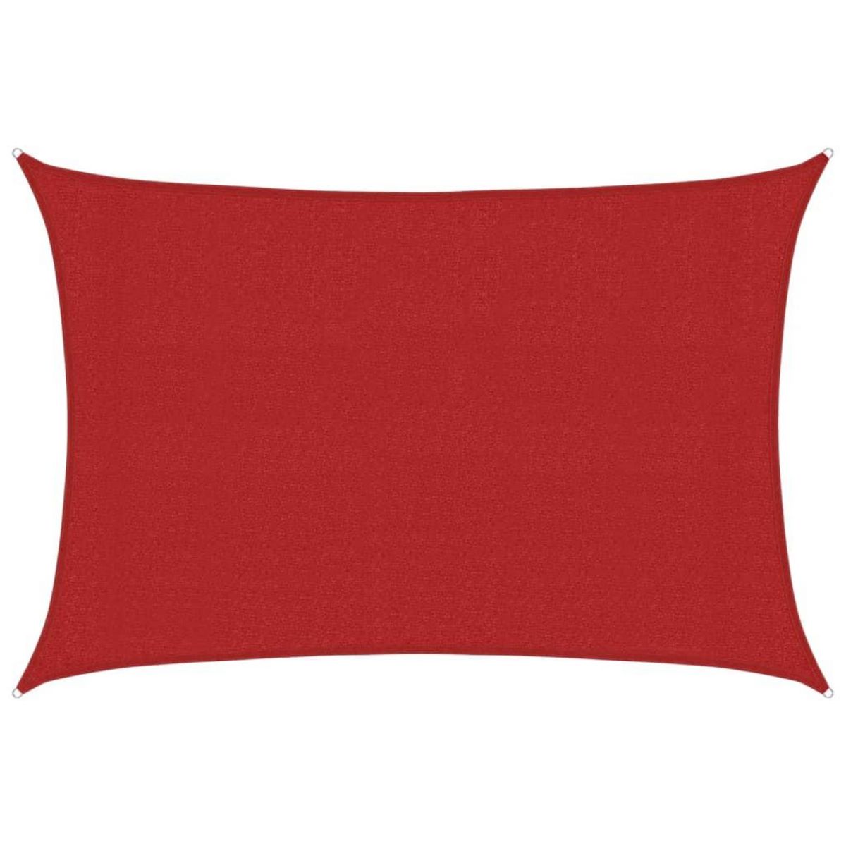 VIDAXL Voile d'ombrage 160 g/m^2 Rouge 3x4,5 m PEHD