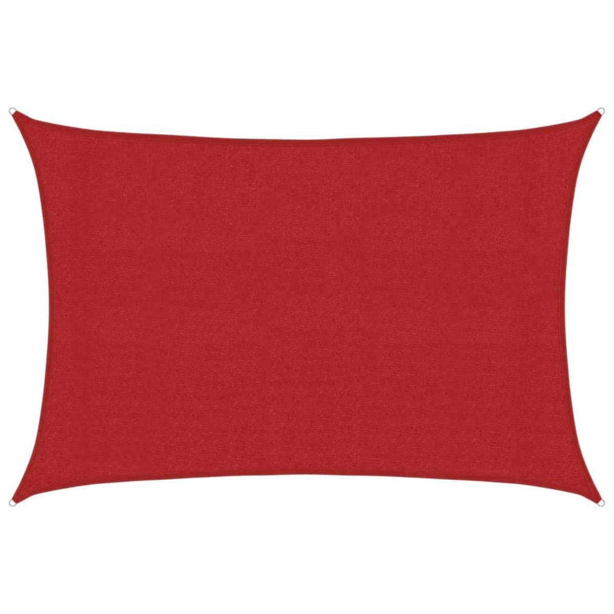 VIDAXL Voile d'ombrage 160 g/m^2 Rouge 3x4,5 m PEHD