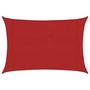 Voir la diapositive 2 : VIDAXL Voile d'ombrage 160 g/m^2 Rouge 3x4,5 m PEHD