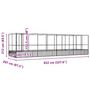 Voir la diapositive 6 : VIDAXL Voliere avec extension argente 832x207x212 cm acier