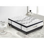 Voir la diapositive 1 : MemoryPur Ensemble matelas ressorts ensachés + sommier en kit 160x200 cm DIAMANT
