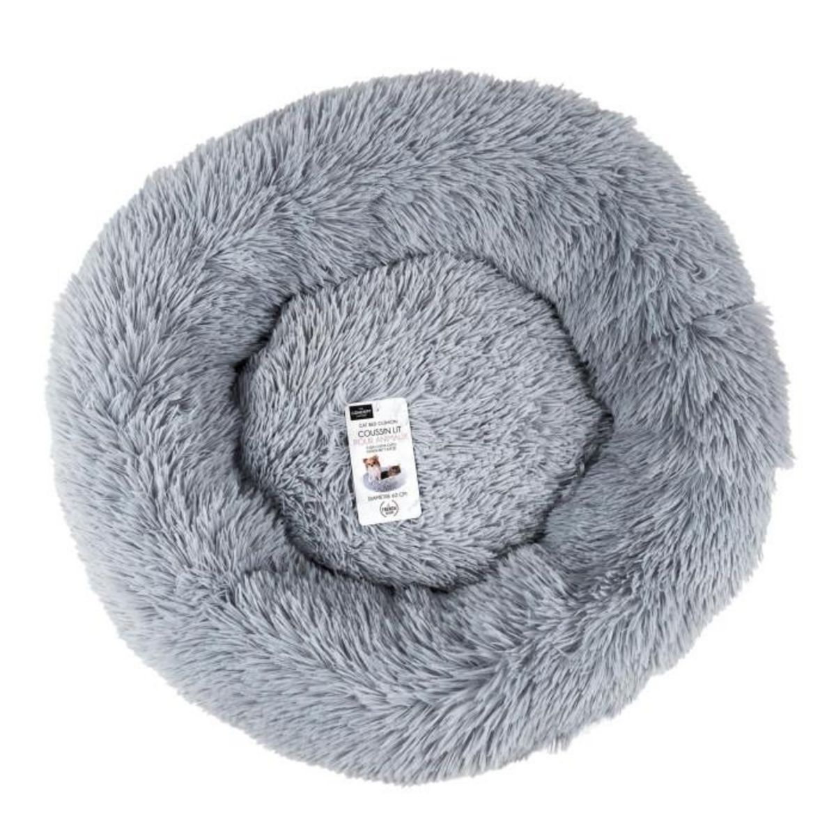 Paris Prix Coussin pour Chien & Chat  Apaisant  60cm Gris