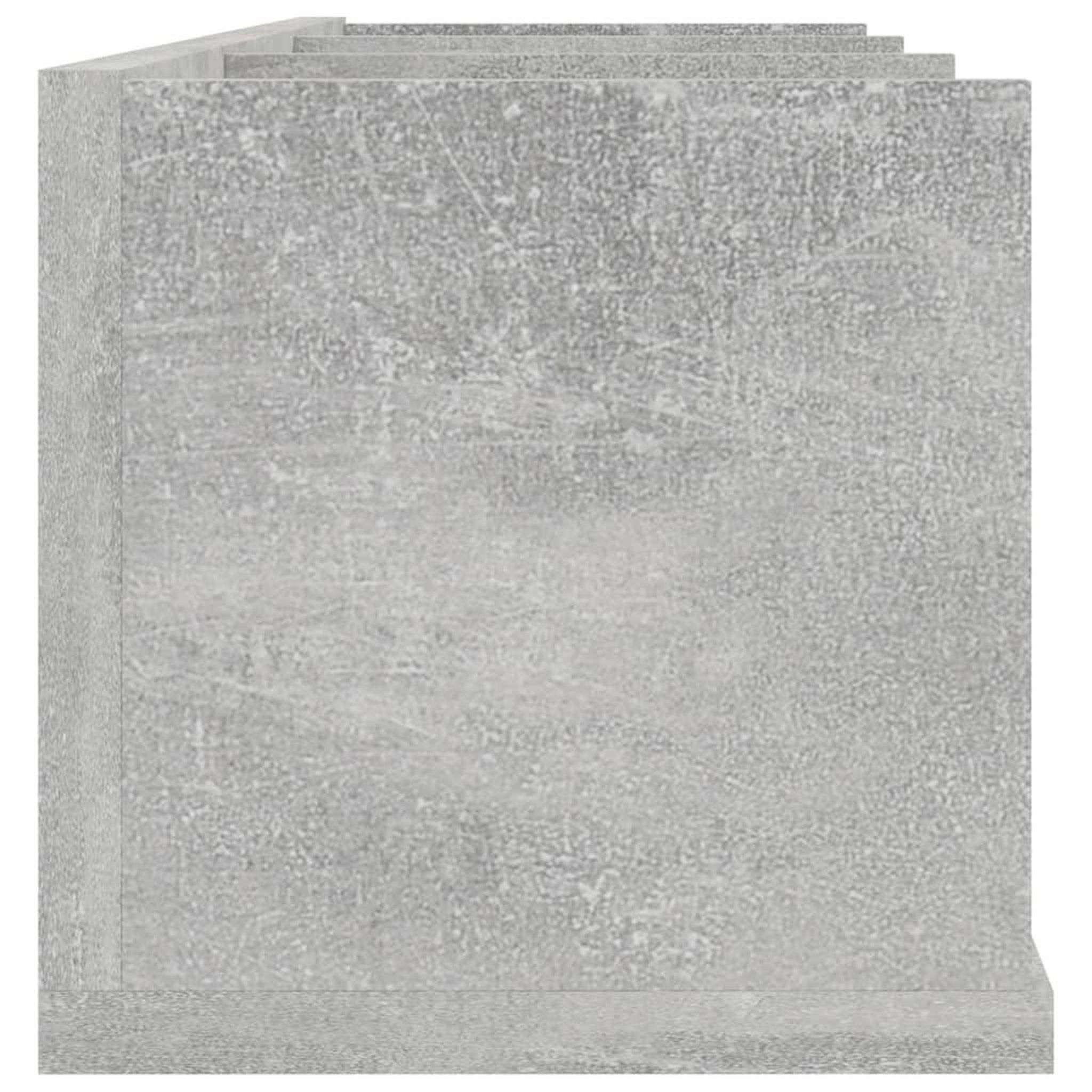 Voir la diapositive 5 : VIDAXL Etagere murale a CD Gris beton 75x18x18 cm Bois d'ingenierie