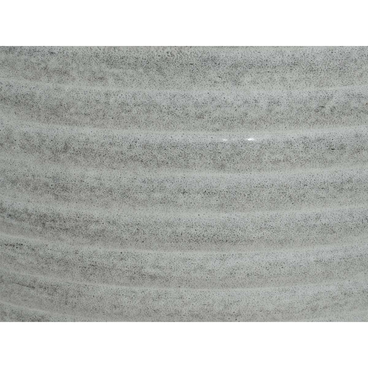 JARDIDECO Cache-pot rond en acier émaillé gris Amy - Ø 33 x 26 cm - Jardideco