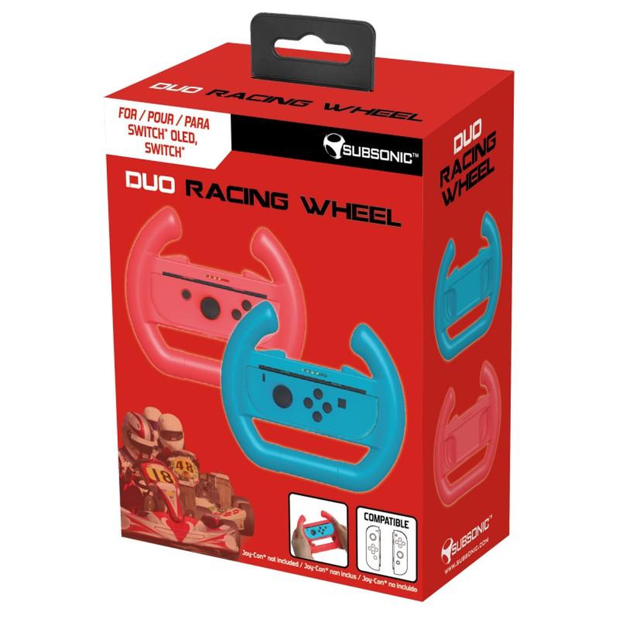 Voir la diapositive 4 : Subsonic Pack de 2 volants pour joycons nintendo switch