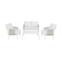 Voir la diapositive 5 : SWEEEK Salon de jardin FIORA en acier, 4 personnes