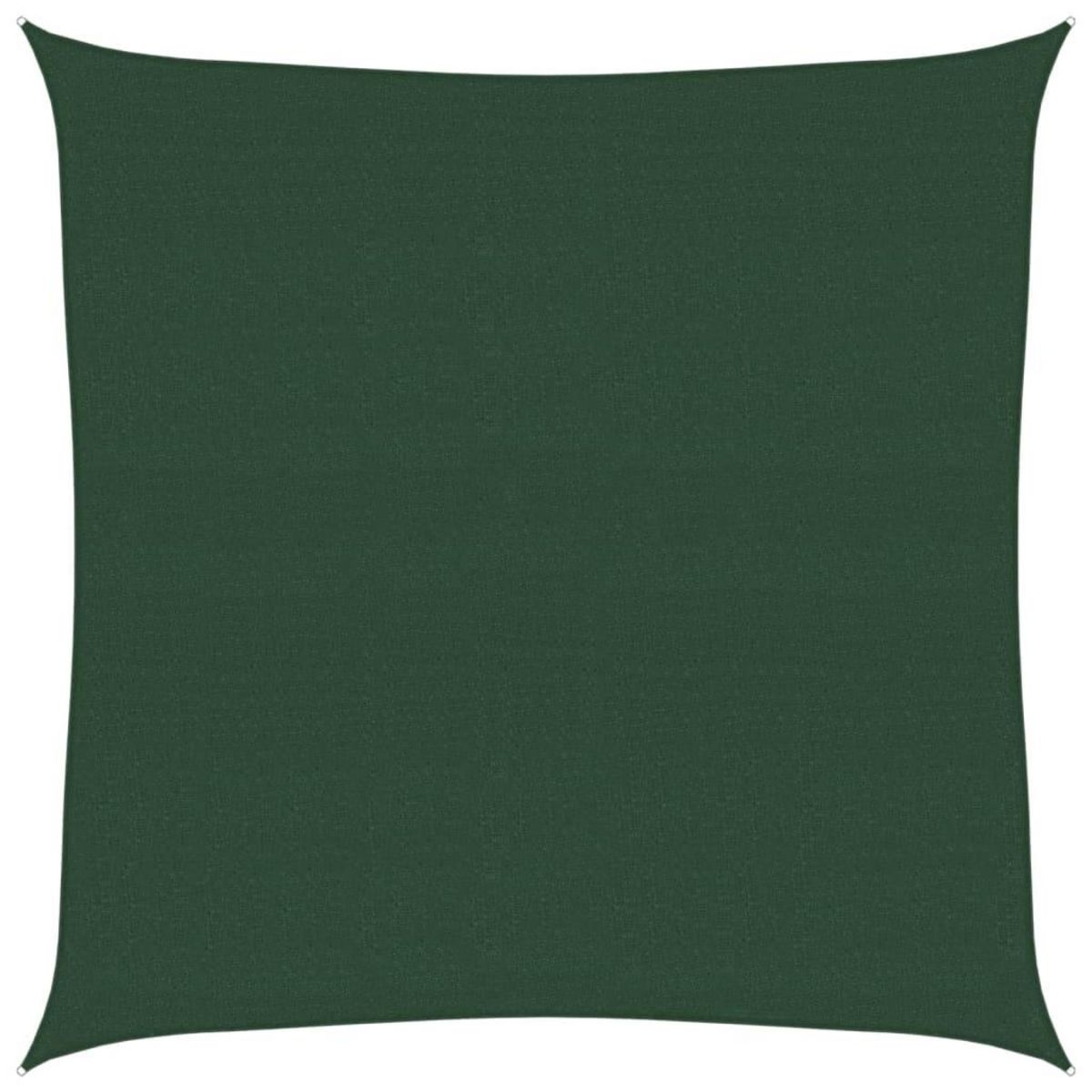 VIDAXL Voile d'ombrage 160 g/m^2 Vert fonce 4x4 m PEHD