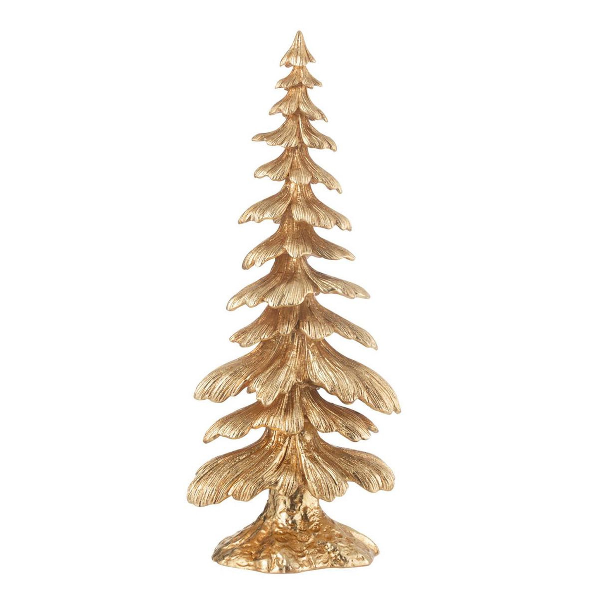 J-LINE Sapin déco en résine  luciano  36cm or