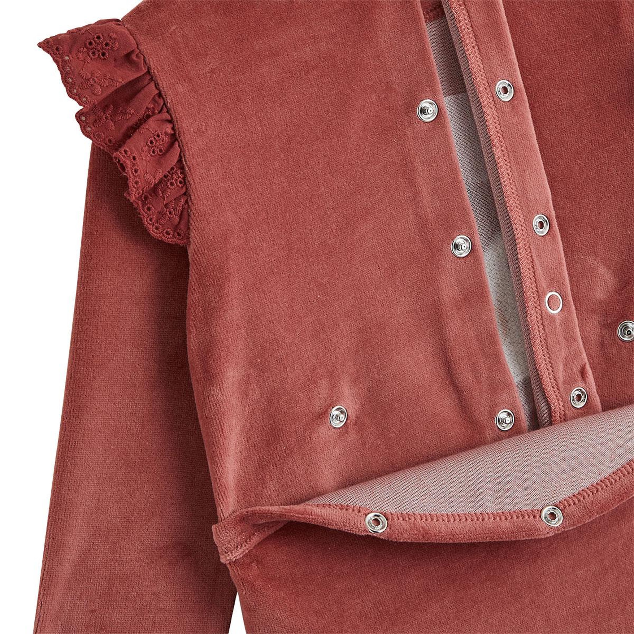 Voir la diapositive 4 : PETIT BEGUIN Lot de 2 pyjamas bébé en velours Léa