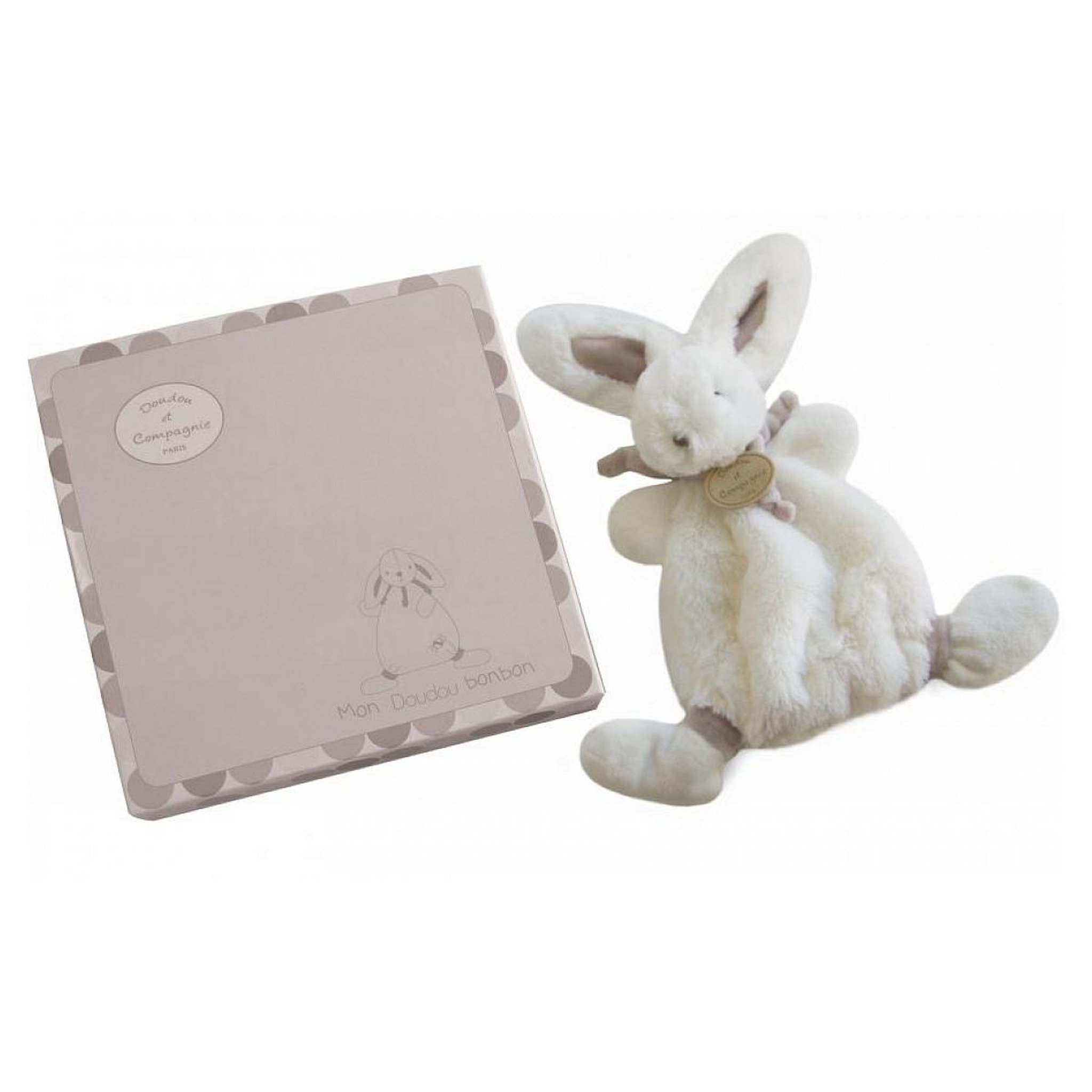 Voir la diapositive 2 : DOUDOU ET COMPAGNIE Lapin bonbon - doudou taupe