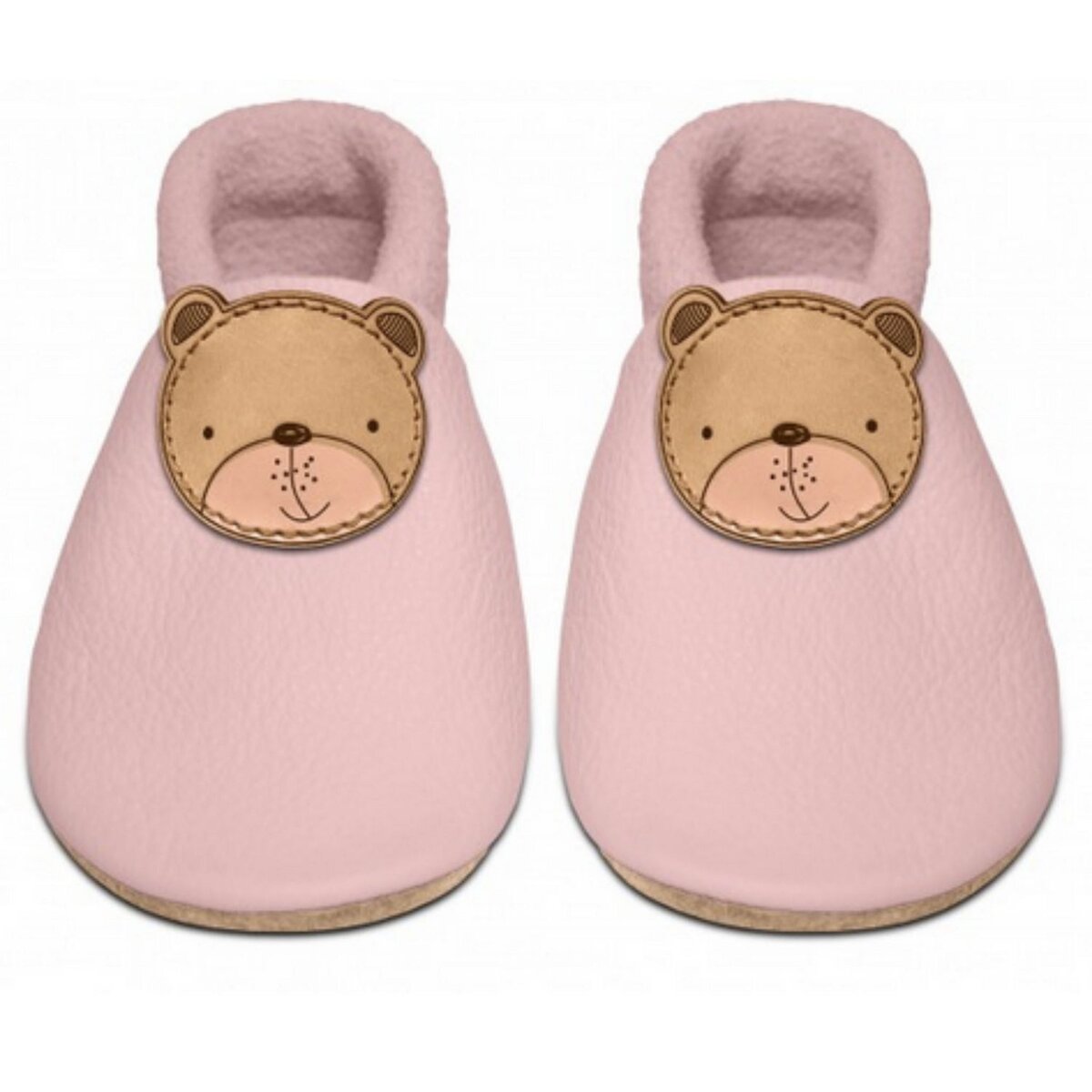 Chausson cuir 2024 bébé pas cher