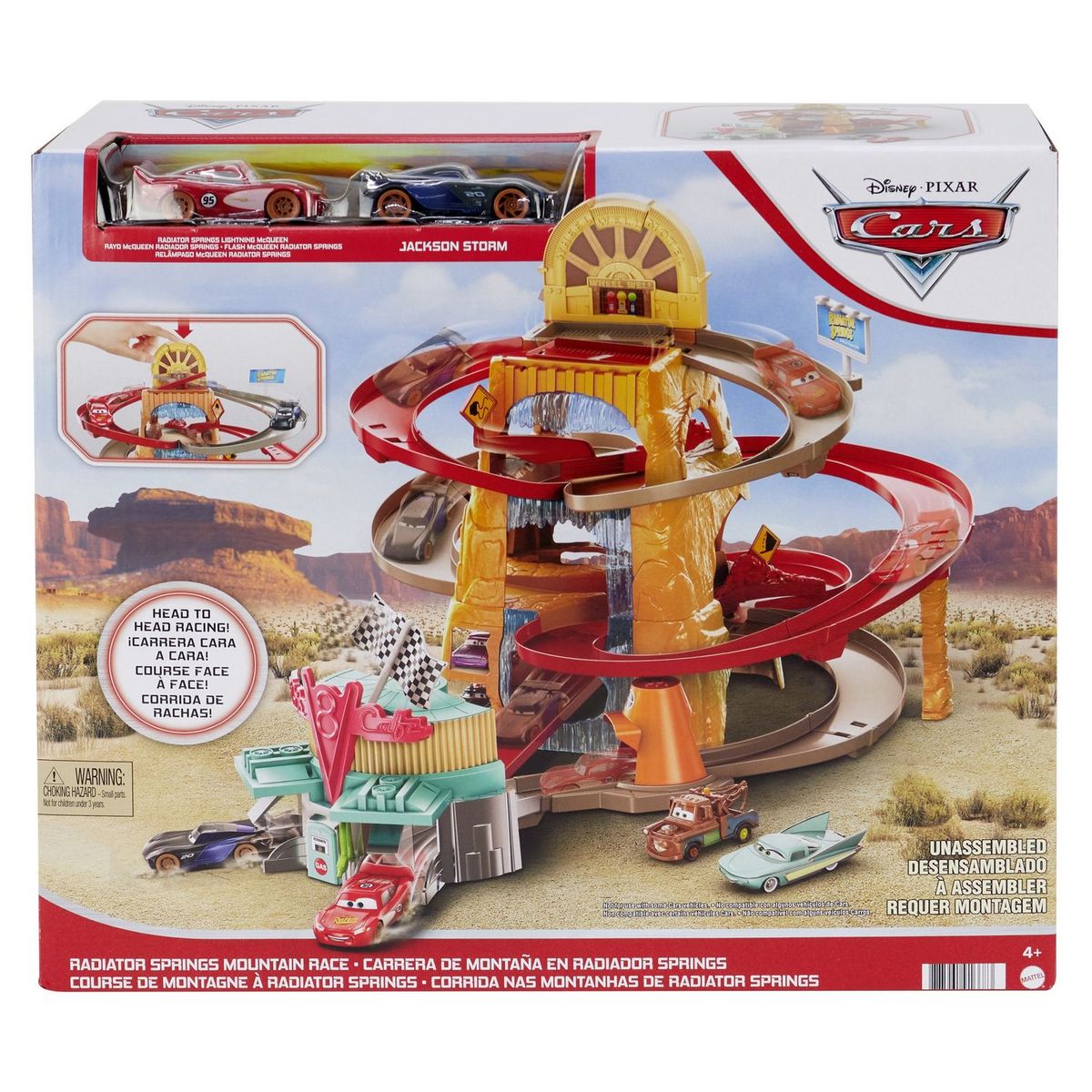 MATTEL Cars Disney Pixar - Course de montagne à Radiator Springs 