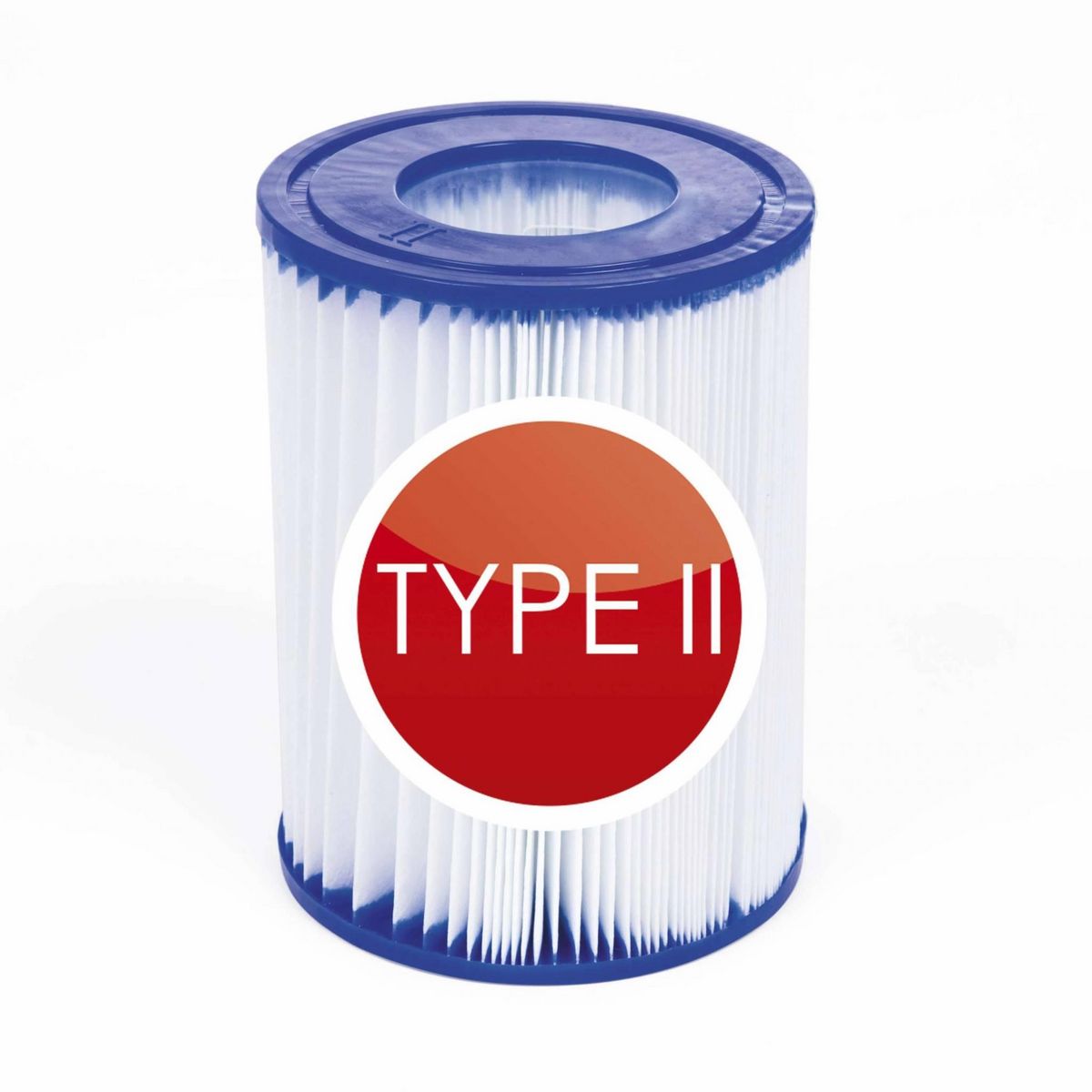 SWEEEK Lot de 2 cartouches filtrantes pour piscine Bestway - type 2  - Ø10.6x13.6cm compatibles avec Bestway Aral. Onéga. Opalite. Peridot. Côme. Vostok 4x2 et 5x2. Spinelle 4x2. Volta.