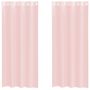 Voir la diapositive 2 : VIDAXL Rideaux en voile avec œillets 2 pcs rose clair 140x225 cm