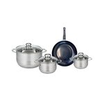 ELO Ensemble de 1 Poêle de cuisson 20 cm et 3 faitouts 12, 14 et 20 cm Elo Prima Brillant