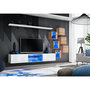 Voir la diapositive 2 : Paris Prix Ensemble Meuble TV  Switch XXI  260cm Blanc & Naturel